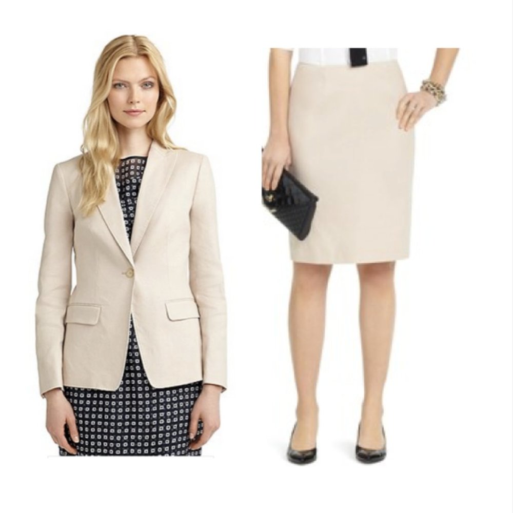 NWT Brooks Brothers Linen Skirt Suit Set size 6 (see pics)
